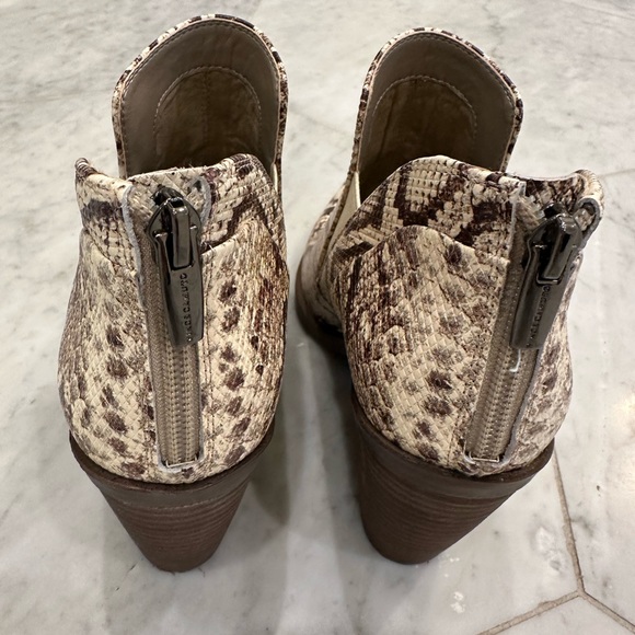Vince Camuto snakeskin booties. Like New! - Picture 2 of 5